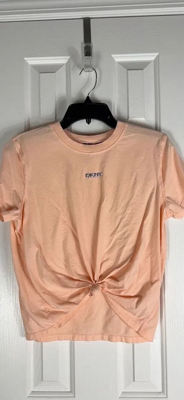 DKNY Womens Peach Blouse Size Small